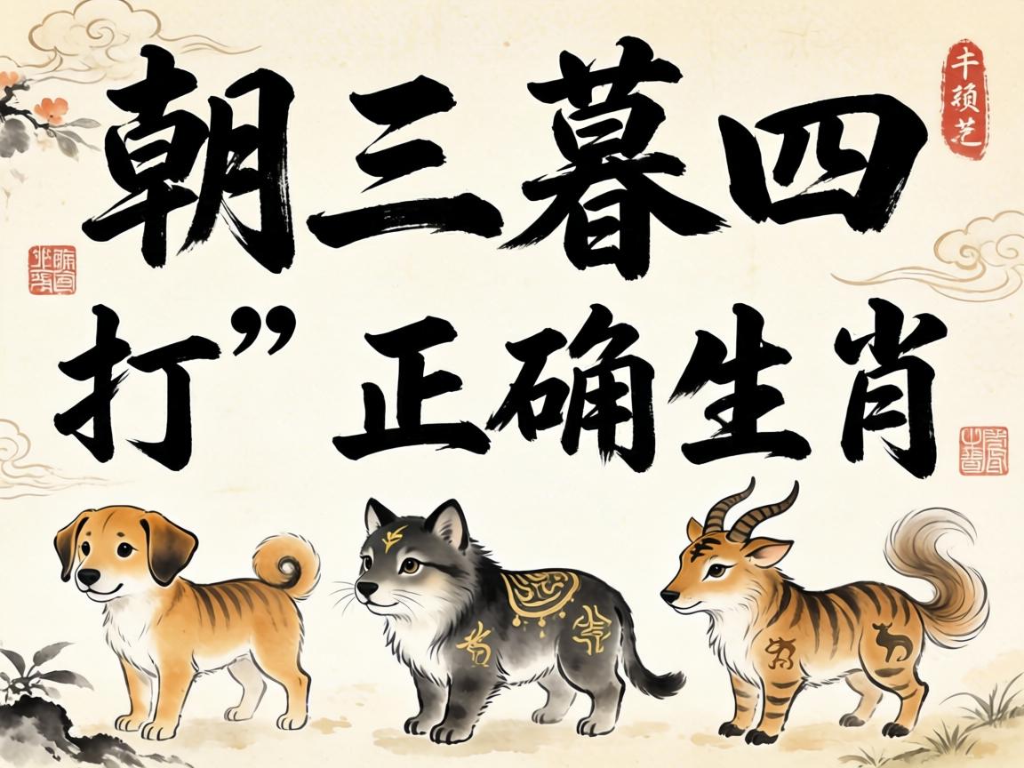 朝三暮四打一正确生肖