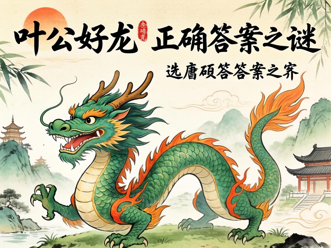 叶公好龙与正确答案之谜